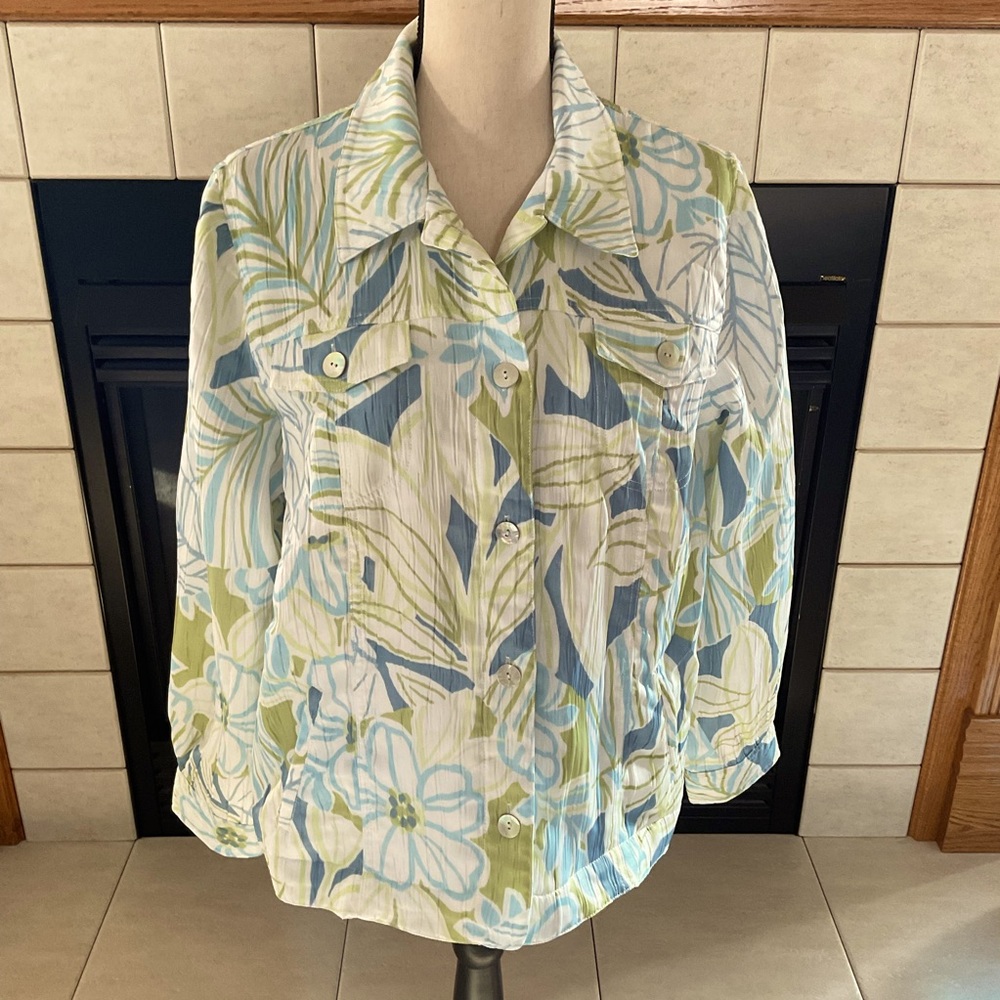 Alfred Dunner Button Up Jacket, Women’s Sz 14
